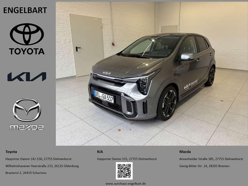 Astrograu metallic Gebraucht 2024 Kia Picanto GT-Line Kleinwagen | 18.490 € (Superpreis) - Bild 1/4