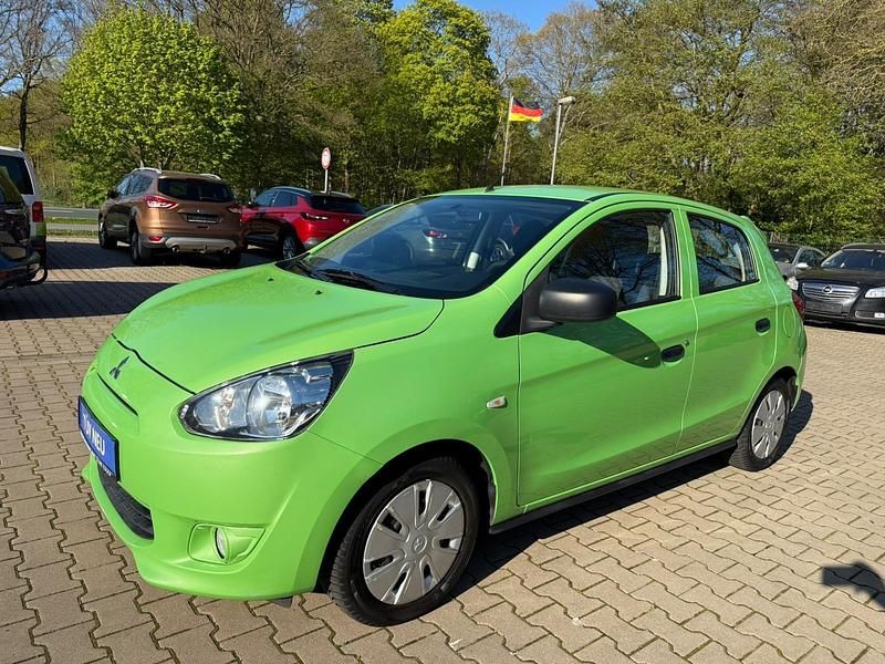 Gebraucht Mitsubishi Space Star 71 PS (52 kW) 2013 F24 ext grün metallic Van / Kleinbus