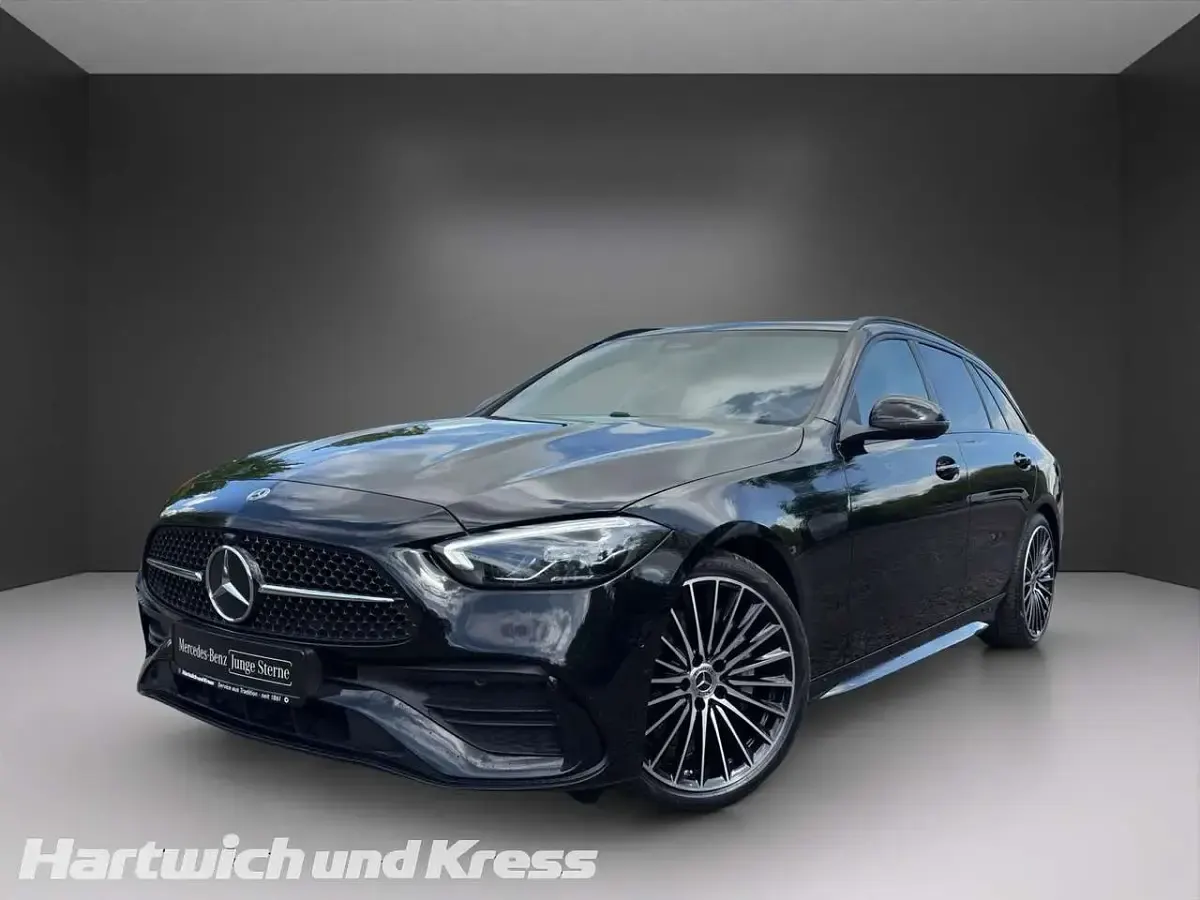 Gebraucht Mercedes C220 AMG line 197 PS (144 kW) 2025 Schwarz  unilack Kombi