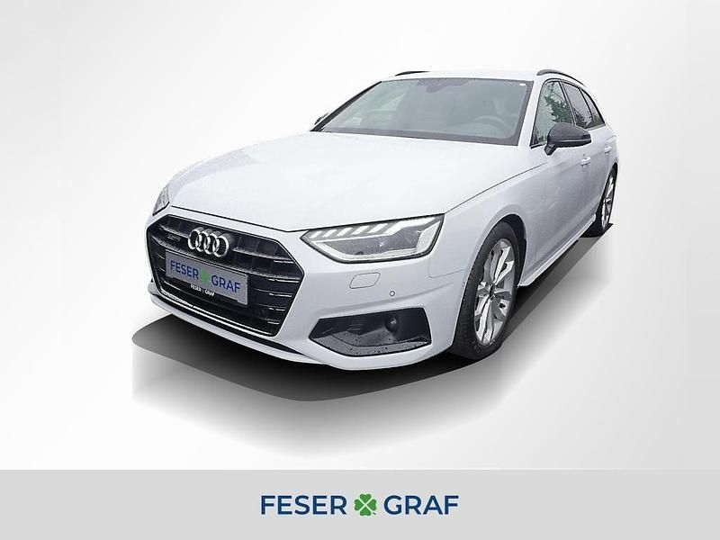 Gletscherweiß metallic Gebraucht 2023 Audi A4 Advanced Plus Kombi | 34.940 € (Teuer) - Bild 1/4