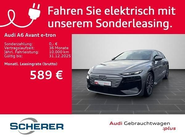 Grau (taifungrau metallic) Gebraucht 2025 Audi A6 e-tron Performance Kombi | 72.900 € (Superpreis) - Bild 1/4