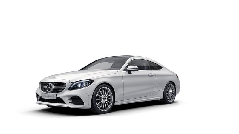 Weiß Gebraucht 2019 Mercedes C300 AMG line Coupé | 26.000 € (Fairer Preis) - Bild 1/4