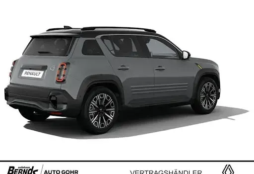 Neu Renault 4 E-Tech Iconic 110 kW (150 PS) 2026 Schiefergrau, schwarzes dach SUV