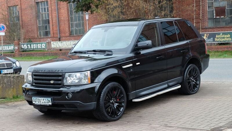 Schwarz Gebraucht 2008 Land Rover Range Rover Sport SUV | 6.950 € (Superpreis) - Bild 1/4