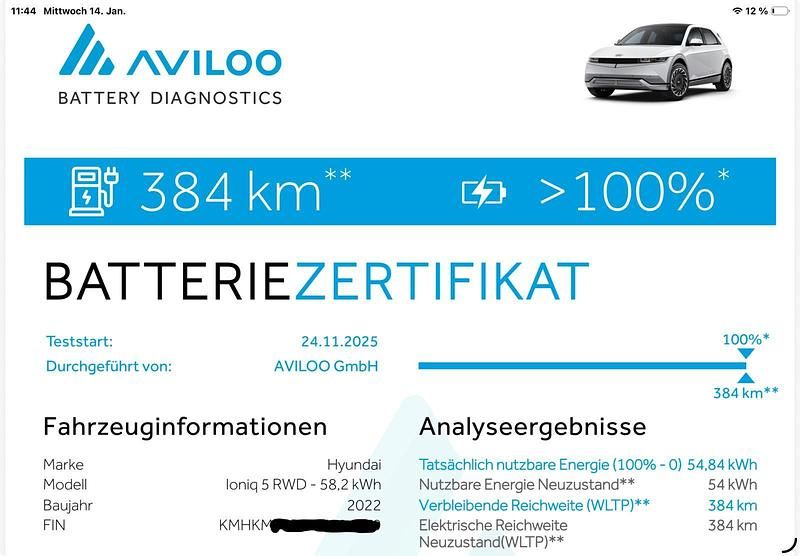 Gebraucht Hyundai Ioniq 5 91 kW (125 PS) 2022 Weiß SUV