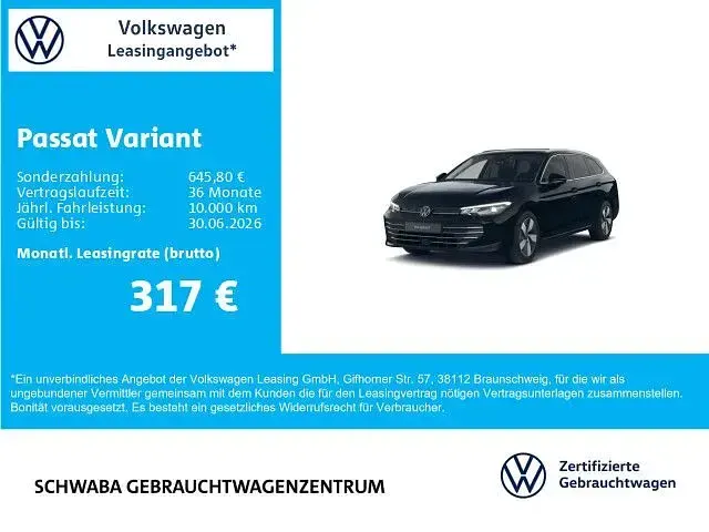 Usata VW Passat Business 150 CV (110 kW) 2025 Nero Station wagon