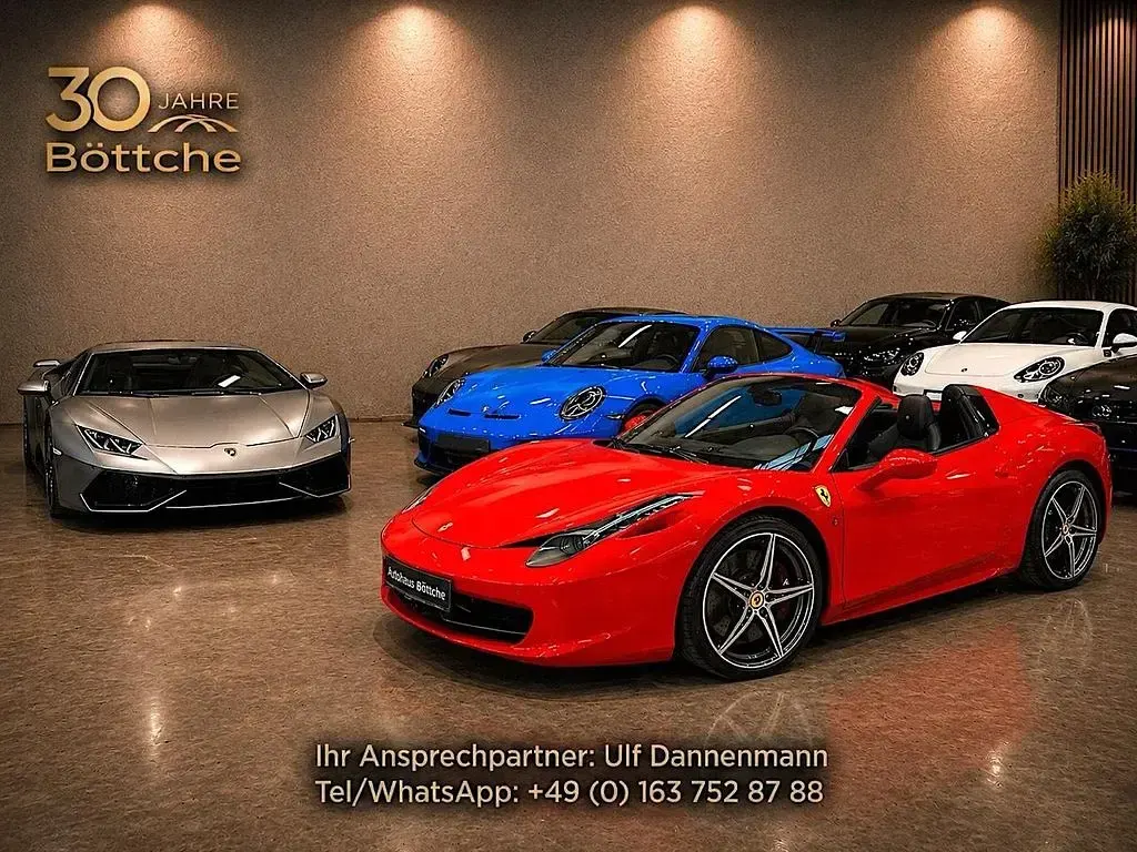 Gebraucht Ferrari 458 566 PS (416 kW) 2014 Rot Cabrio
