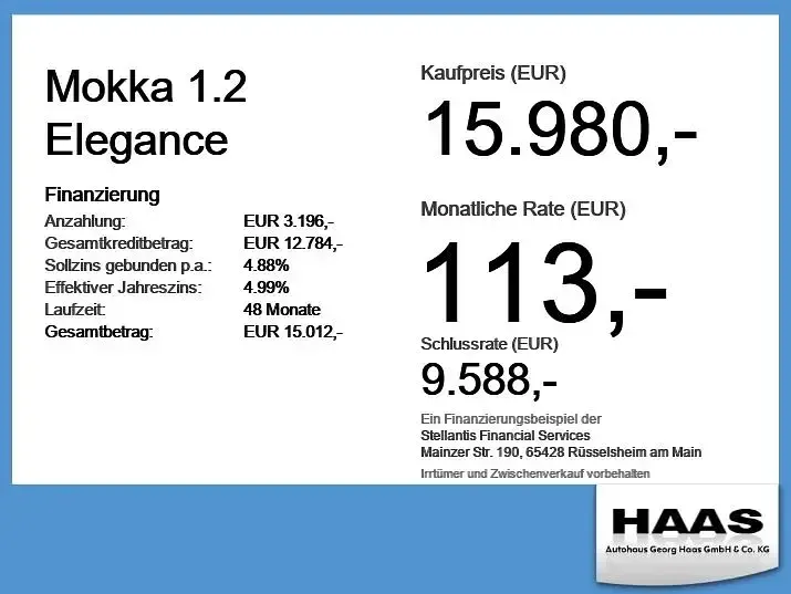 Gebraucht Opel Mokka Elegance 101 PS (74 kW) 2023 Kosmos rot SUV