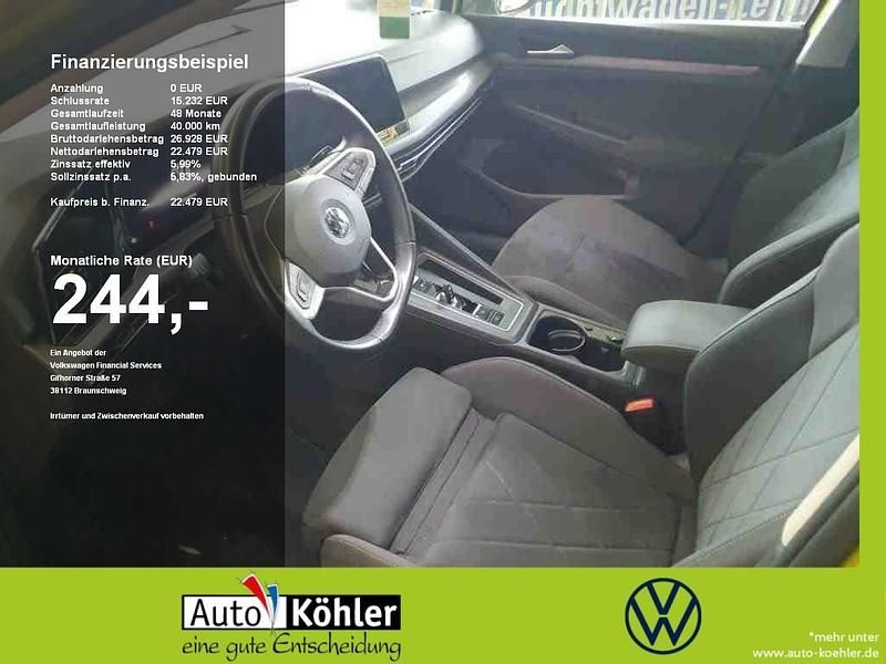 Gebraucht VW Golf VIII Style 150 PS (110 kW) 2022 Limonengelb Limousine