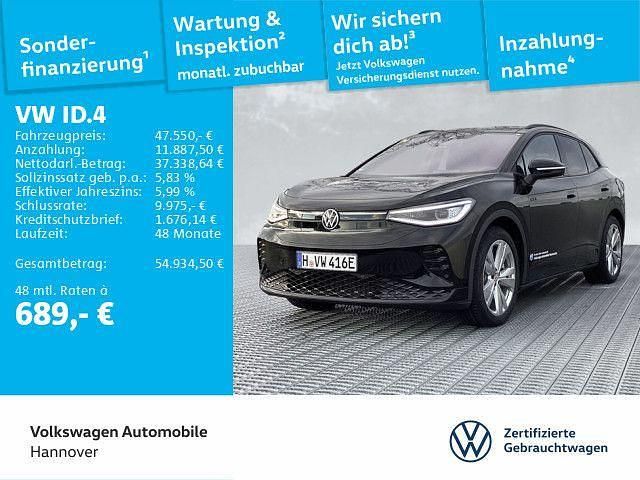 Grenadillschwarz metallic Gebraucht 2024 VW ID.4 GTX SUV | 47.550 € - Bild 1/4