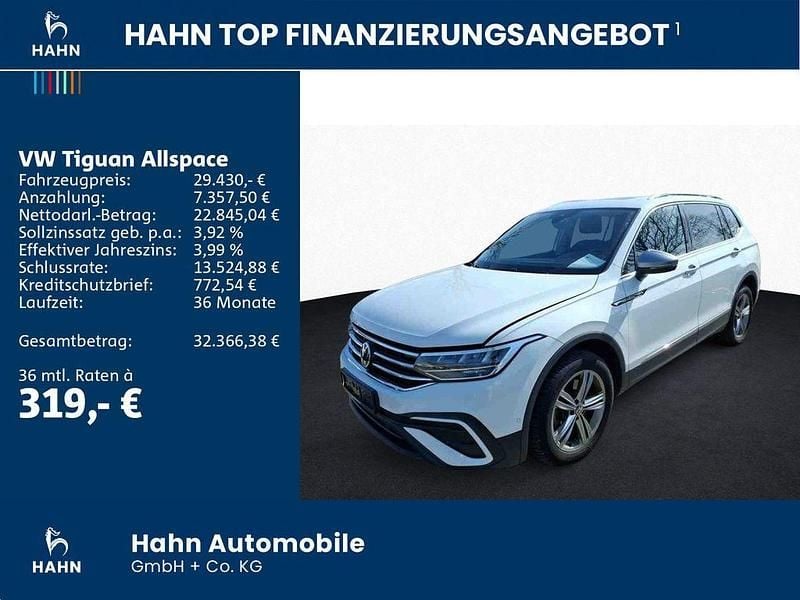 Gebraucht VW Tiguan Allspace Life 200 PS (147 kW) 2022 Weiß SUV