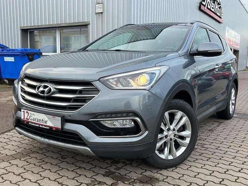 Silber Gebraucht 2018 Hyundai Santa Fe Style SUV | 17.699 € (Guter Preis) - Bild 1/4
