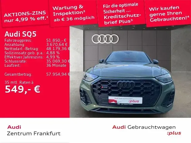 Gebraucht Audi SQ5 Sport 341 PS (250 kW) 2023 Distriktgrün metallic SUV
