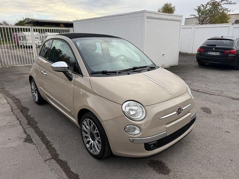Beige Gebraucht 2015 Fiat 500 Lounge Cabrio | 7.950 € (Fairer Preis) - Bild 1/4