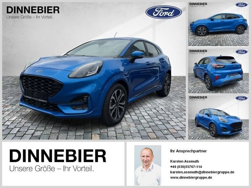 Blau (metallic) Gebraucht 2023 Ford Puma ST-Line SUV | 23.989 € (Fairer Preis) - Bild 1/2