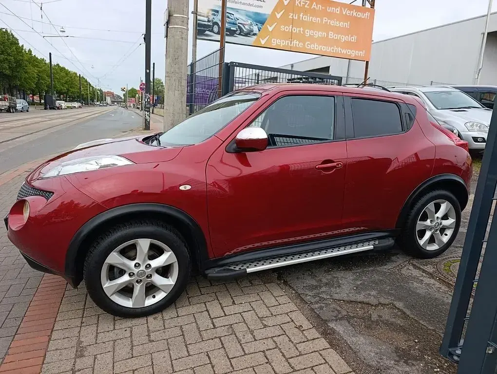 Second-hand Nissan Juke Acenta 117 CP (86 kW) 2010 Roșu SUV