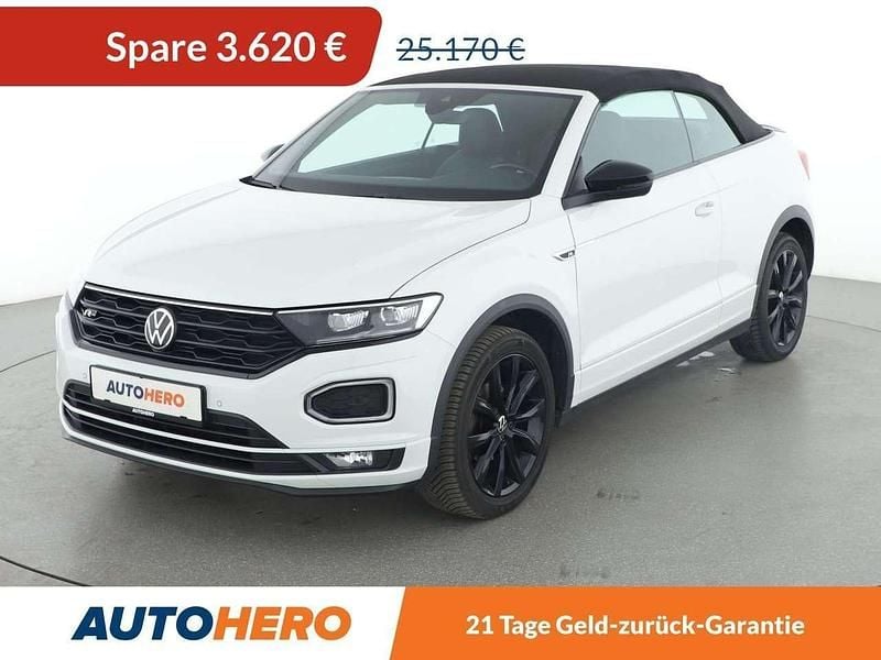 Pure white Gebraucht 2021 VW T-Roc Cabriolet R-line Cabrio | 21.550 € (Guter Preis) - Bild 1/3