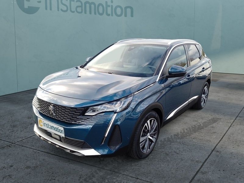 Blau Gebraucht 2021 Peugeot 3008 SUV | 30.740 € (Teuer) - Bild 1/3