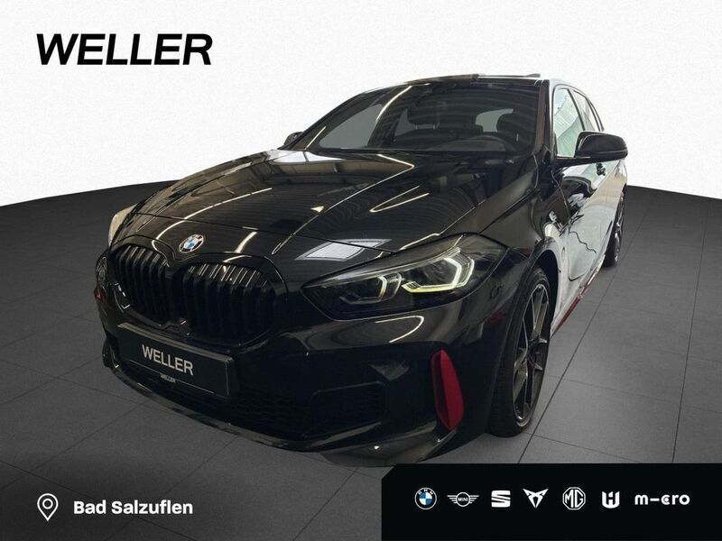 Black sapphire (schwarz) Gebraucht 2024 BMW 128 Comfort Edition Limousine | 34.460 € (Guter Preis) - Bild 1/4