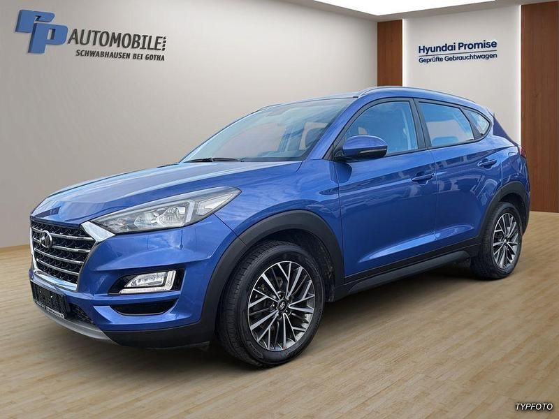 Blau Gebraucht 2018 Hyundai Tucson Trend SUV | 17.490 € (Fairer Preis) - Bild 1/4