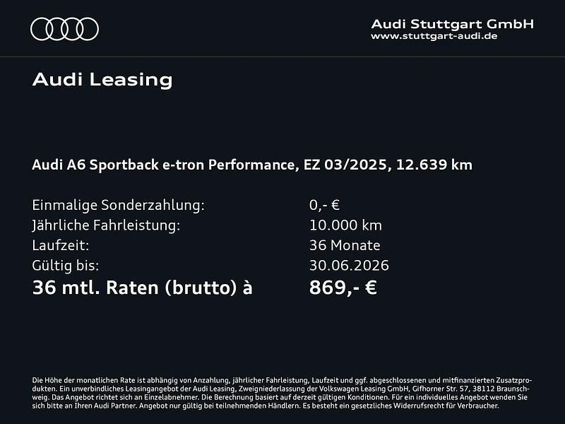 Gebraucht Audi e-tron Sportback Performance 269 kW (367 PS) 2025 Mythosschwarz metallic SUV