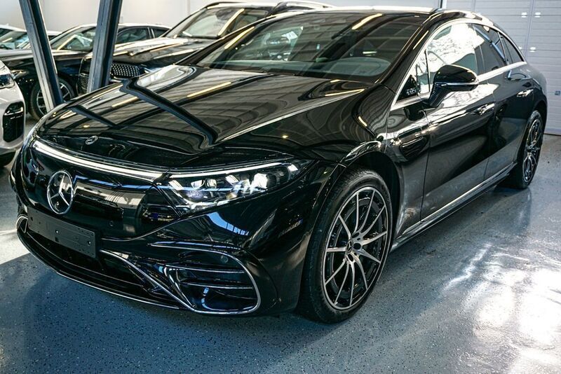 Schwarz Gebraucht 2022 Mercedes EQS580 AMG line Limousine | 90.000 € - Bild 1/4