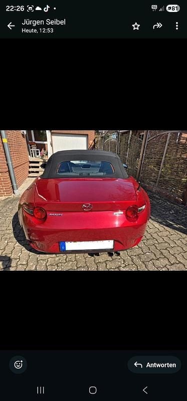 Gebraucht Mazda MX5 160 PS (117 kW) 2016 Rot Cabrio