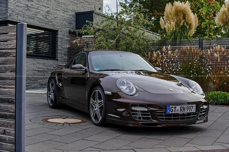 Gebraucht Porsche 997 Turbo 480 PS (353 kW) 2008 Braun Cabrio