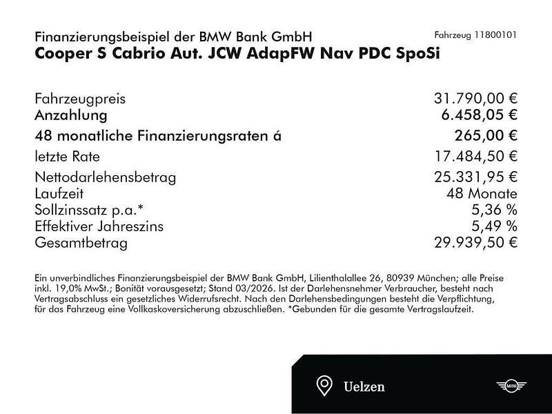 Gebraucht Mini John Cooper Works 178 PS (130 kW) 2023 Schwarz Kleinwagen