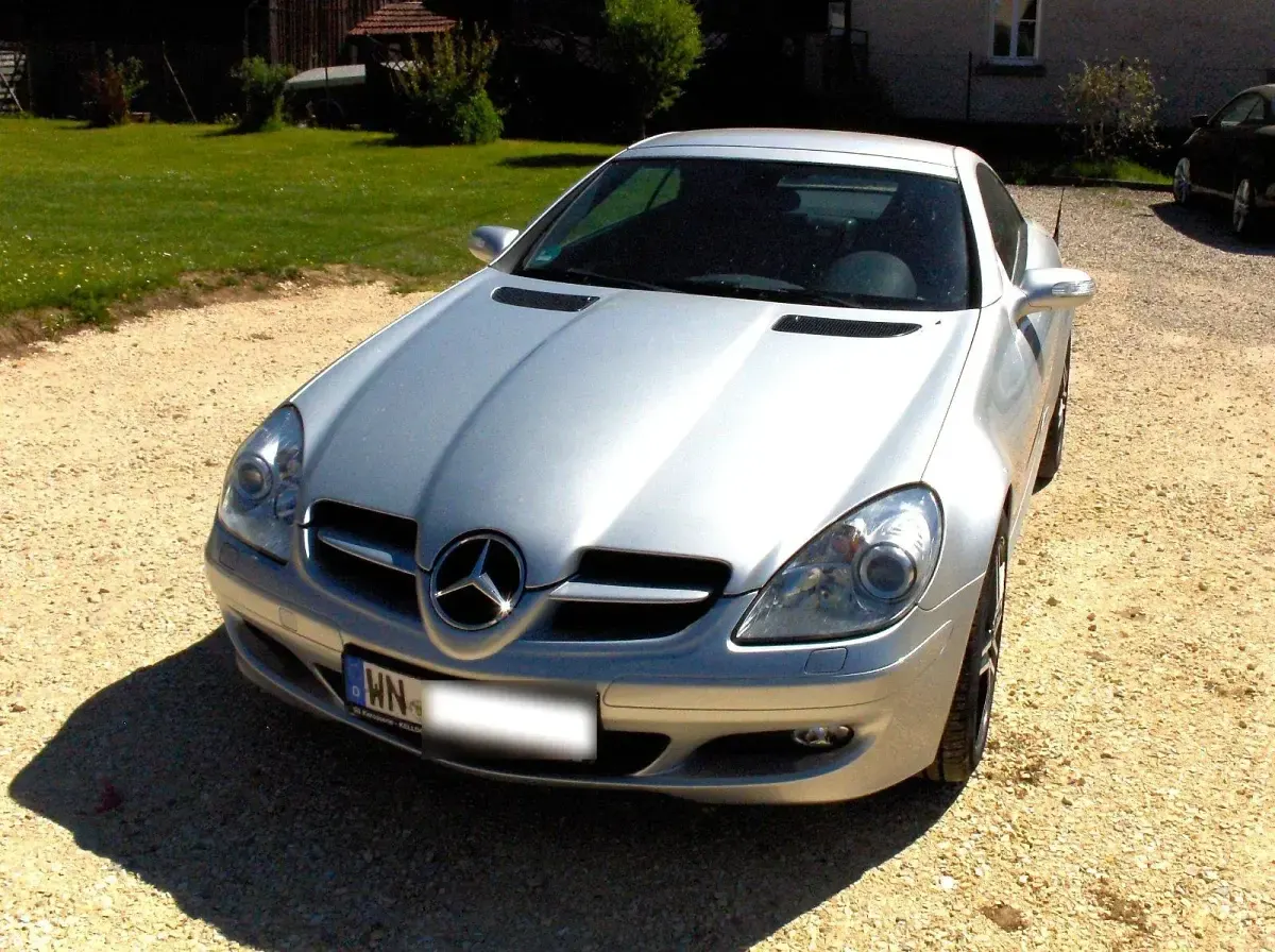 Gebraucht Mercedes SLK350 272 PS (200 kW) 2005 Silber Cabrio