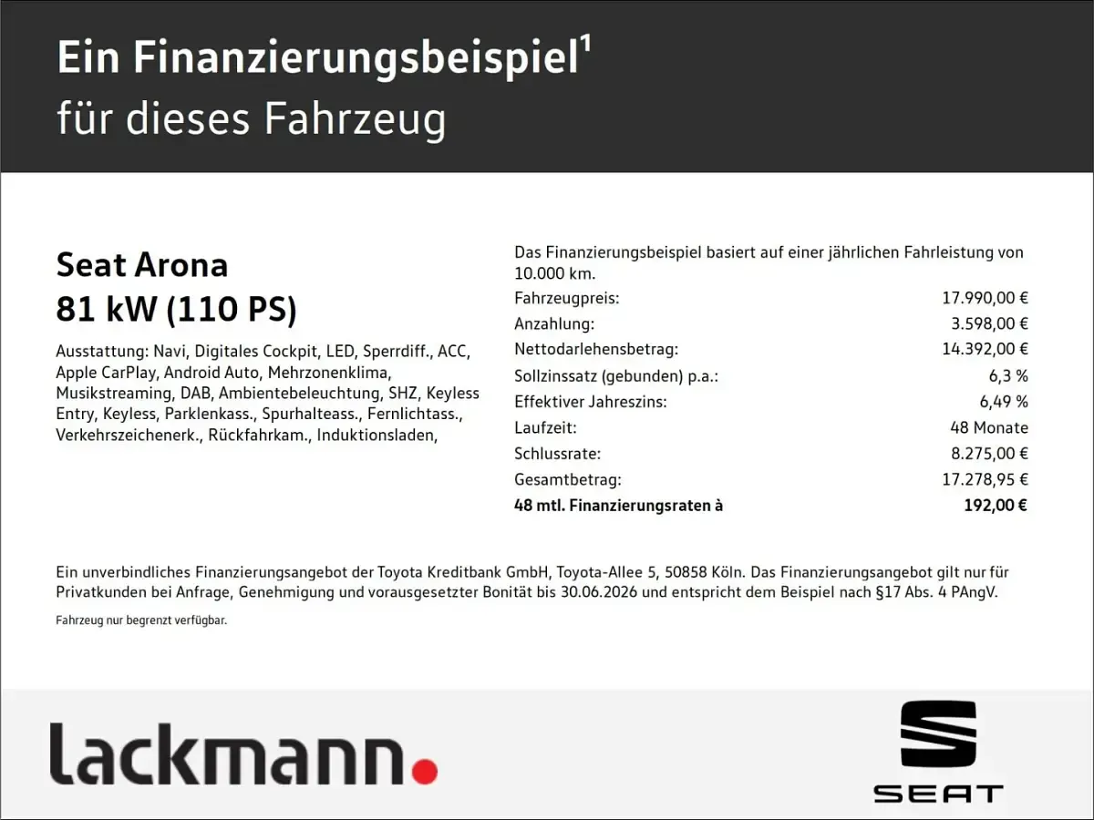 Gebraucht Seat Arona Xperience 110 PS (80 kW) 2023 Weiß SUV