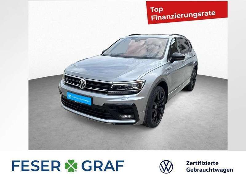 Pyritsilber metallic Gebraucht 2021 VW Tiguan Allspace Highline SUV | 36.950 € (Fairer Preis) - Bild 1/2