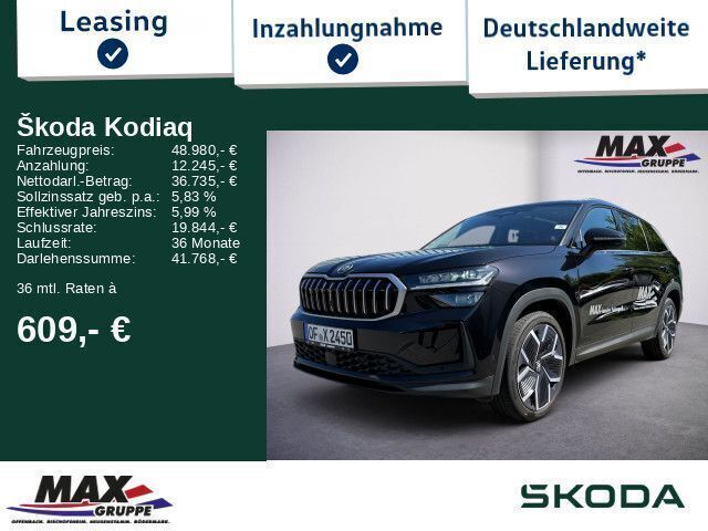 Schwarzmagic perleffekt met. Gebraucht 2024 Skoda Kodiaq SUV | 48.980 € (Etwas zu teuer) - Bild 1/3