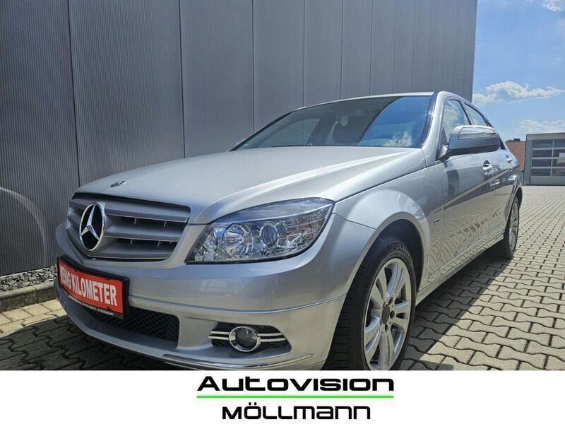 Iridiumsilber metalliclack Gebraucht 2007 Mercedes C200 Avantgarde Limousine | 9.990 € (Fairer Preis) - Bild 1/4