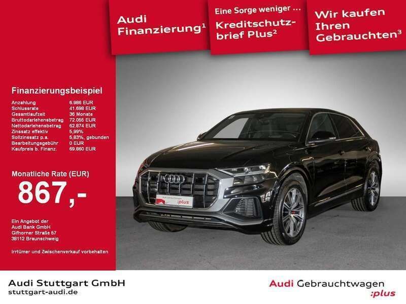 Schwarz Gebraucht 2021 Audi Q8 S-Line SUV | 72.940 € - Bild 1/2