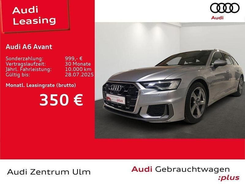 Florettsilber metallic Gebraucht 2024 Audi A6 S-Line Kombi | 47.320 € - Bild 1/2
