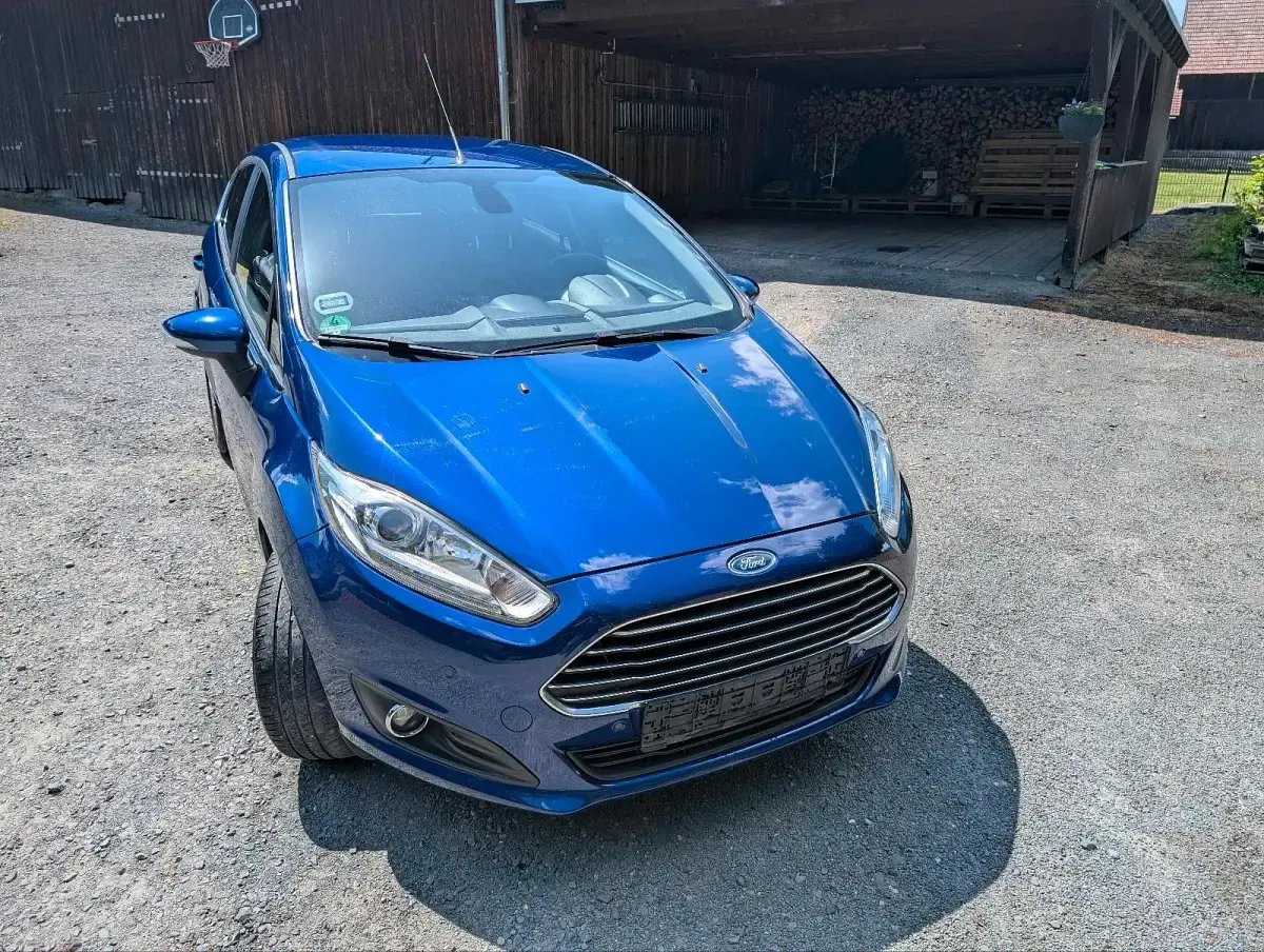 Gebraucht Ford Fiesta Titanium 101 PS (74 kW) 2014 Blau Kleinwagen