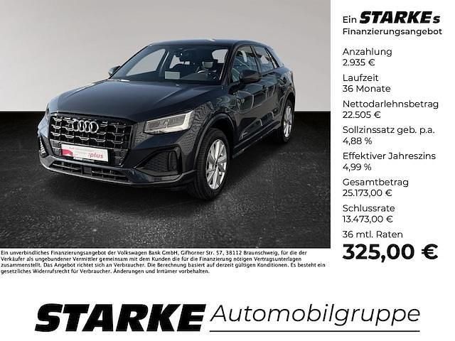 Weiß (gletscherweiß metallic) Gebraucht 2021 Audi Q2 Advanced SUV | 25.440 € (Fairer Preis) - Bild 1/4