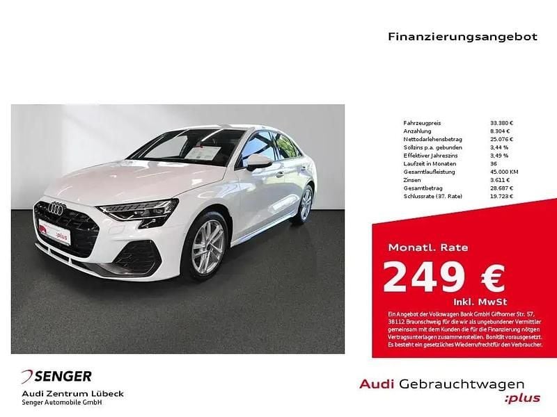 Weiß Gebraucht 2024 Audi A3 S-Line Limousine | 33.380 € (Guter Preis) - Bild 1/1