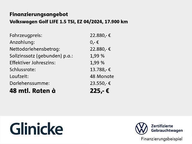 Gebraucht VW Golf VIII Life 131 PS (96 kW) 2024 Blau Limousine