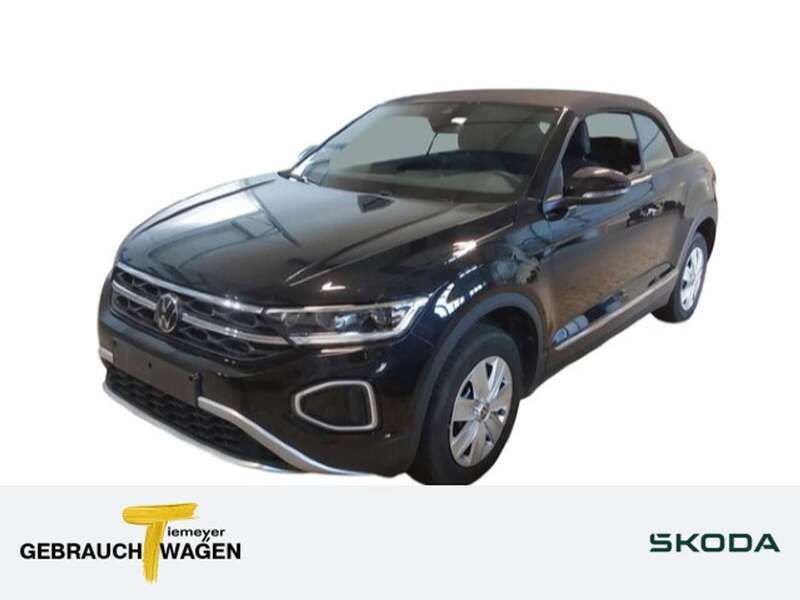 Schwarz Gebraucht 2024 VW T-Roc Cabriolet Style Cabrio | 28.490 € (Guter Preis) - Bild 1/4