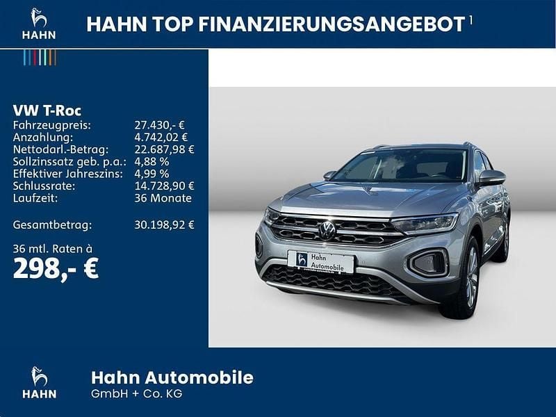 Gebraucht VW T-Roc Style 150 PS (110 kW) 2023 Pyrit silber metallic SUV