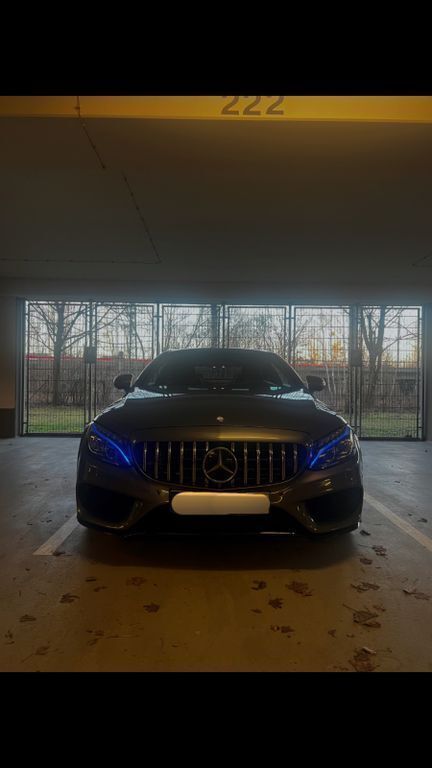 Grau Gebraucht 2016 Mercedes C400 AMG line Coupé | 30.500 € (Fairer Preis) - Bild 1/4