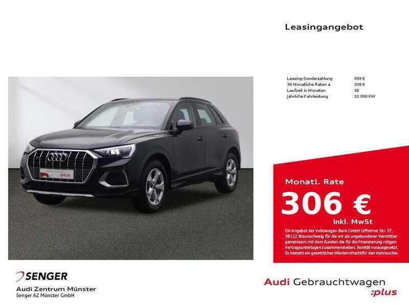 Schwarz Gebraucht 2024 Audi Q3 Advanced SUV | 38.880 € (Superpreis) - Bild 1/4