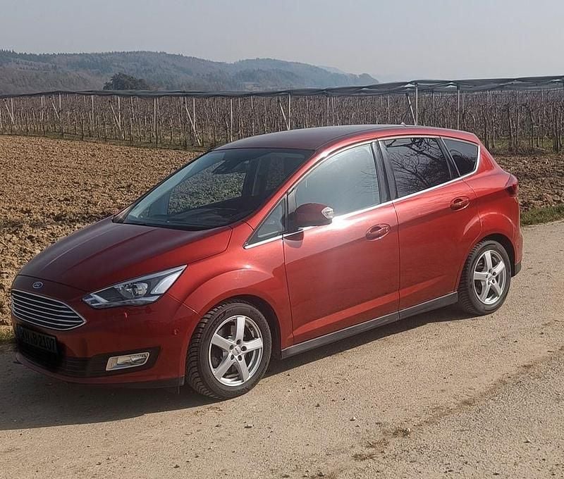 Second-hand Ford C-MAX Titanium 150 CP (110 kW) 2017 Roșu Monovolum