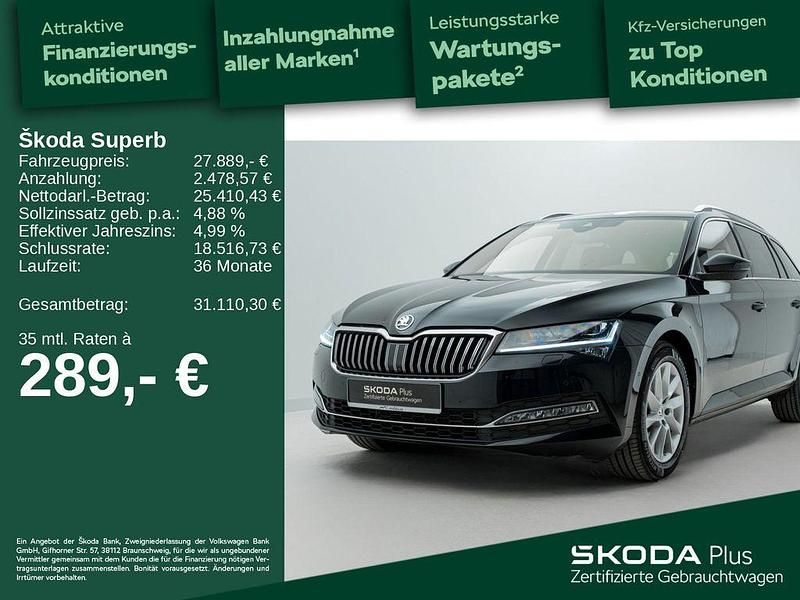Gebraucht Skoda Superb Style 150 PS (110 kW) 2022 Blackmagic perleffekt Kombi