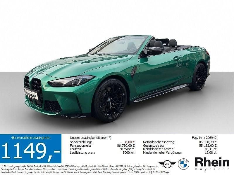Gebraucht BMW M4 Cabriolet Competition Edition 530 PS (389 kW) 2024 Grün Cabrio