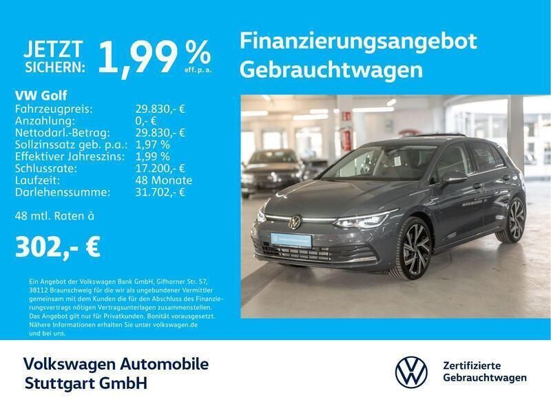 Delfingrau metallic Gebraucht 2023 VW Golf VIII Style Limousine | 30.730 € (Guter Preis) - Bild 1/3