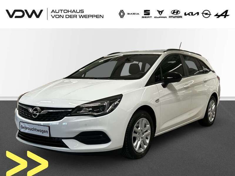 Schneeweißsummitwhitearctic Gebraucht 2021 Opel Astra Edition Kombi | 16.900 € (Fairer Preis) - Bild 1/4