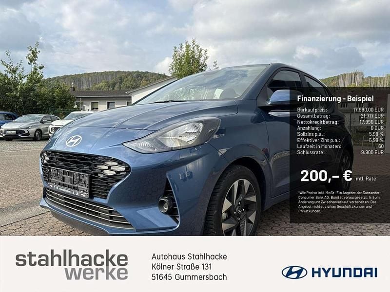 Vibrant blue / mic Neu 2025 Hyundai i10 Trend Kleinwagen | 17.990 € (Fairer Preis) - Bild 1/4